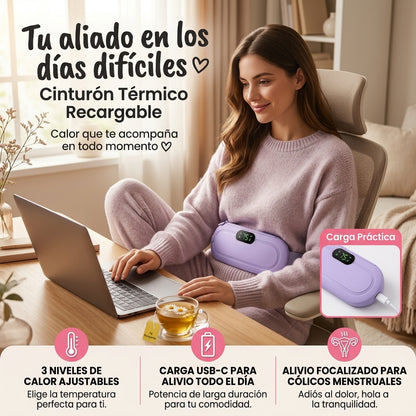 Cinturón Térmico Recargable para Cólicos y Dolores Musculares