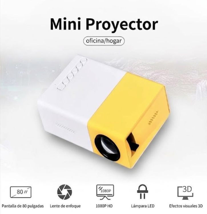 Mini Proyector Portátil Para Cine En Casa
