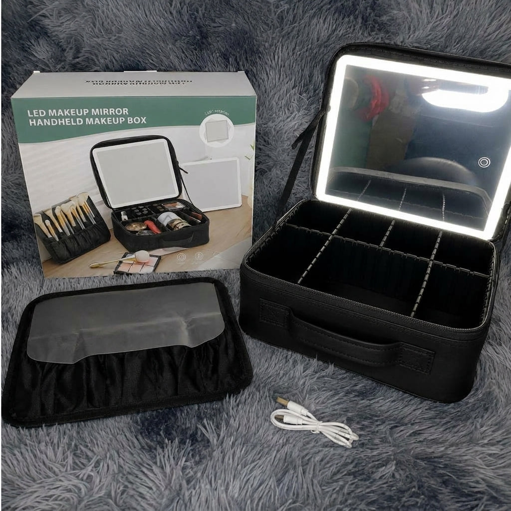 Cosmetiquera / Neceser con Espejo LED